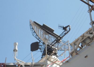 SSR ΑΑ8930 IFF antenna system from the MEKO II type Frigates after the installation to a Navy ship