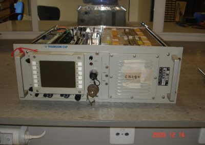UHF Thomson electronic transceiver during the repair process at our company's laboratories
