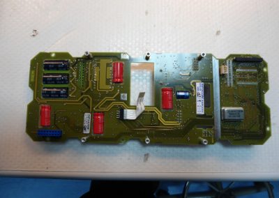 Electronic pcb of central communication system on a marine navy ship during its repair on our laboratory.